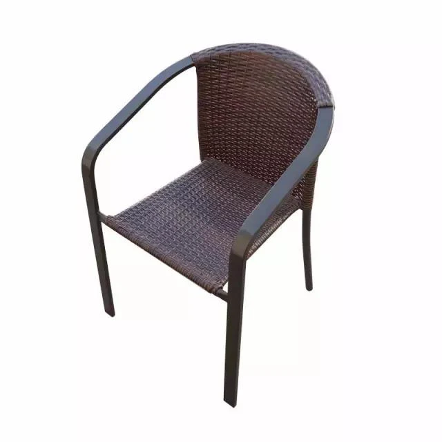 Недорогой стальной с плетеным покрытием стабильный стул