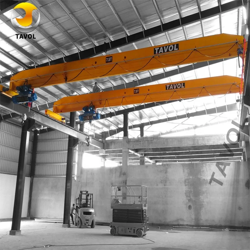 New Design Electric Power 16ton Single Beam Bridge Crane Widely Used in Factory