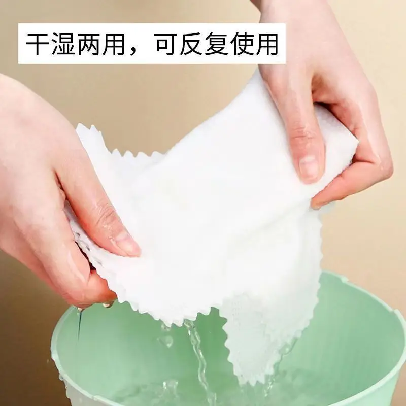 Multi-Functional Lazy Rags Gloves Non-Woven Dry Wet Cleaning Cloth for Household Artifacts Disposable Dust Gloves Kitchen Use