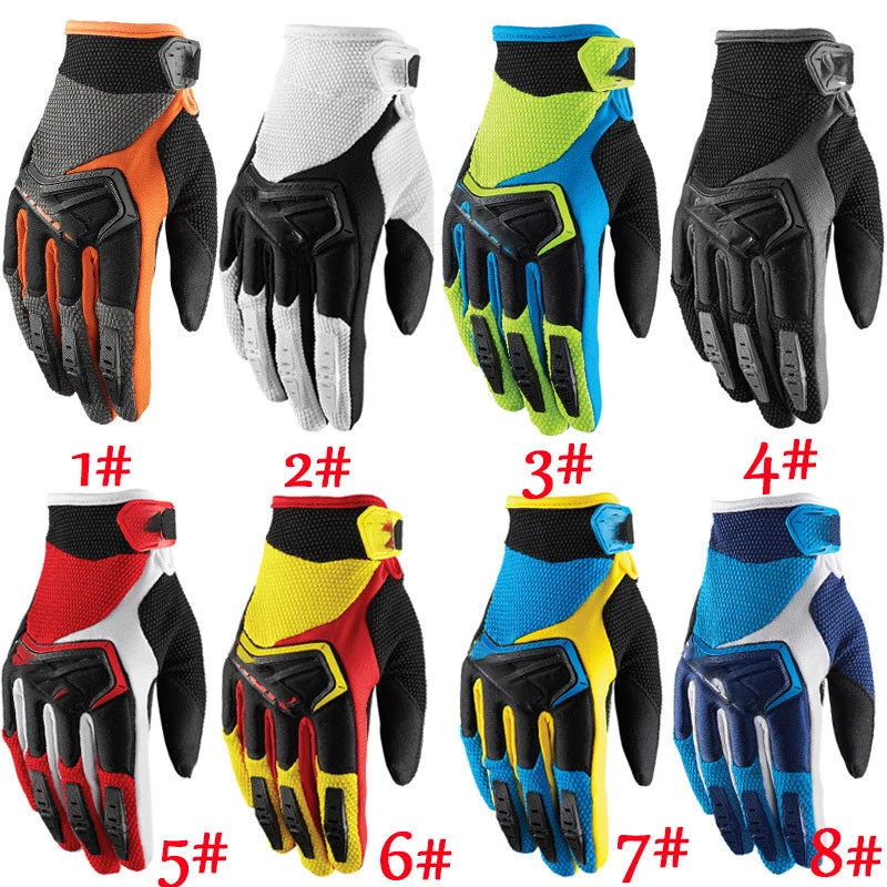 Fashion Long Finger RACING Motocross Gloves Motorcycle Motorbike Moto Mountain Bike Glove Dirt Bike Racing Gloves Guantes Box