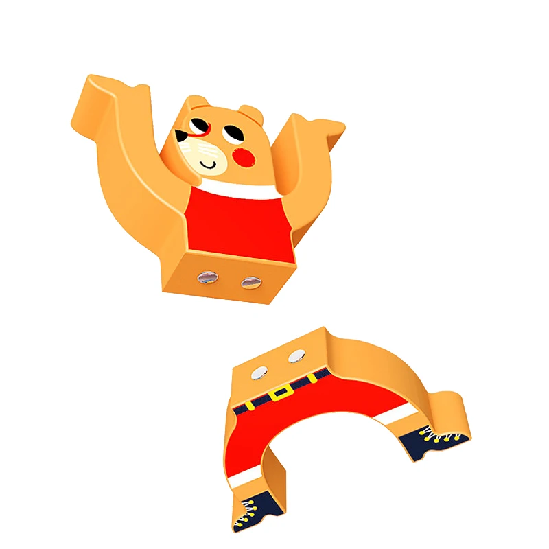 Educational Baby Toy Building Block For Kids Magnetic Wooden Balancing Block Stacking Games