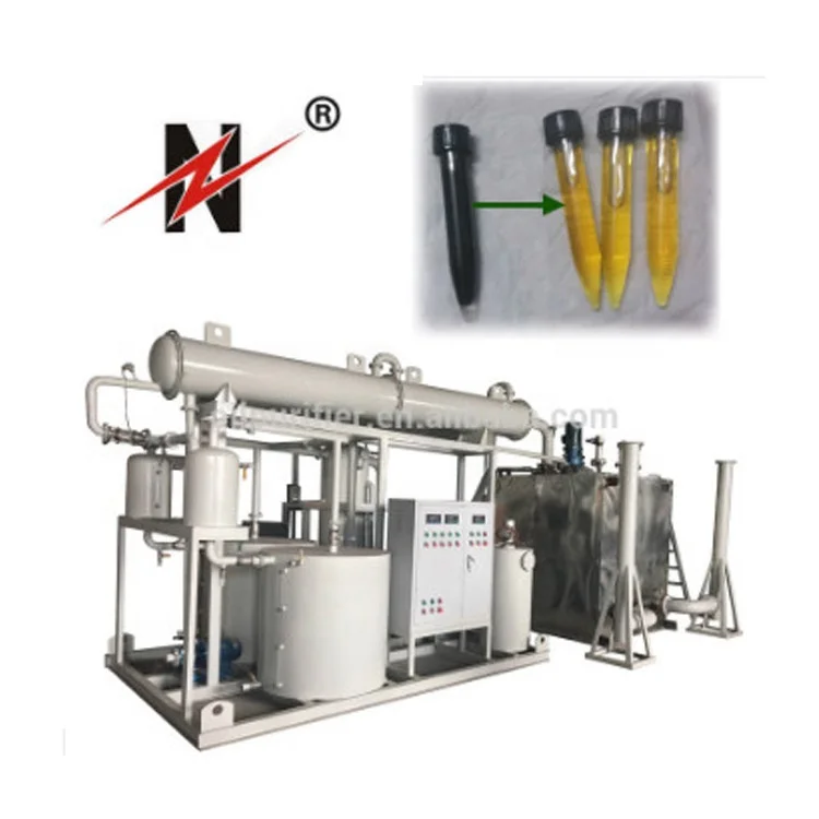 Supply Used/Waste Black Oil Regeneration Equipment, ZHONGNENG BOD Series Motor Oil Reclamation System