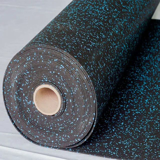 8mm Rubber Rolls Manufacturers Heavy Duty Epdm Black Gym Rubber Flooring Rolls For Crossfit