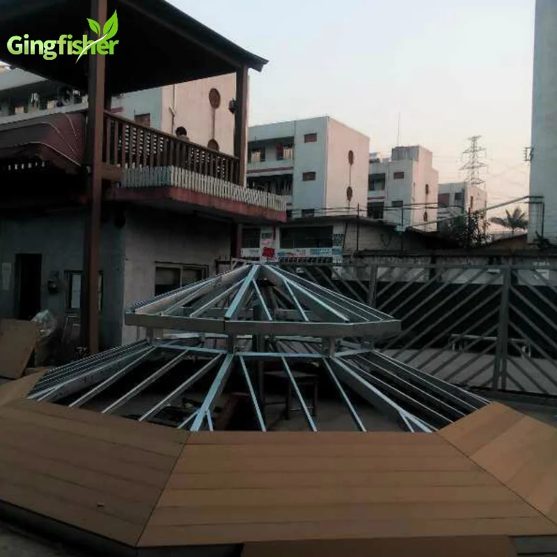 Luxury Garden Double Roof Gazebo Eight-Corner Pavilion Design 6X6m