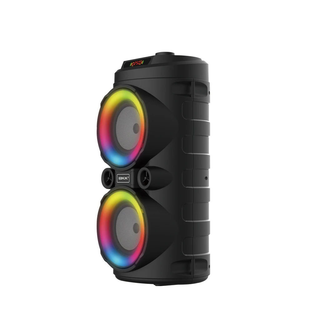 Karaoke Party Speaker Hifi Bluetooth Speaker EQ 3000mah Powerful Led flash light TWS Multifunction Bluetooth Speaker