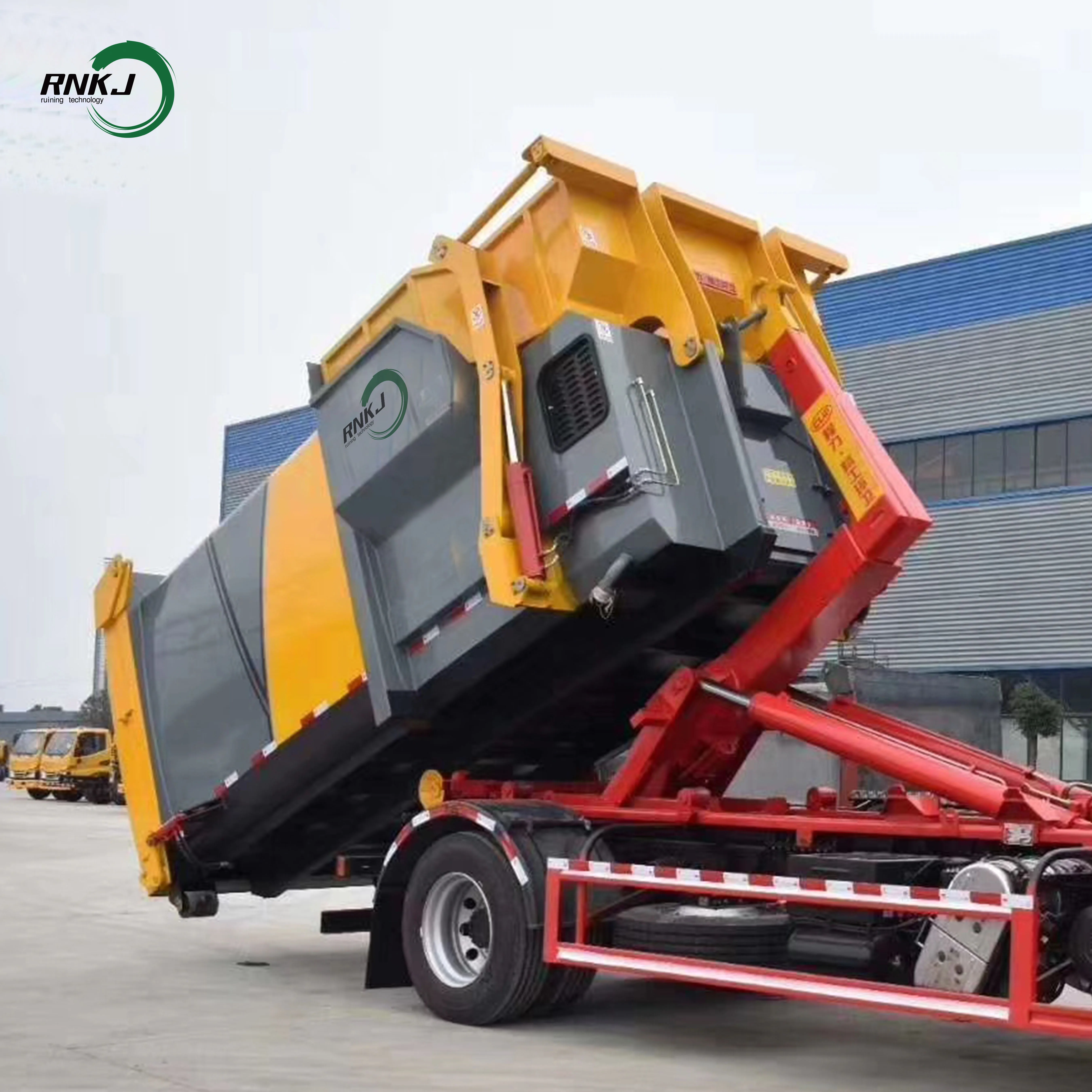 9m3 12m3 18m3 Garbage Compactor Bin Large Waste Treatment Machine for Sale