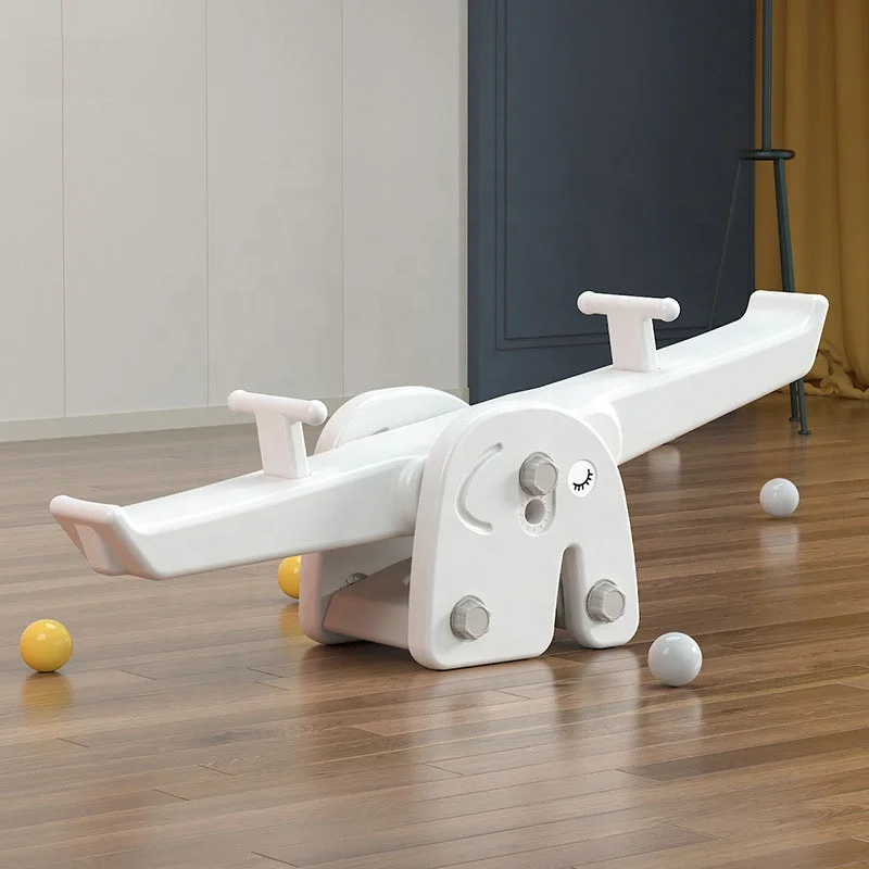 plastic baby children indoor playground spinning seesaw seat for kindergarten use balance board