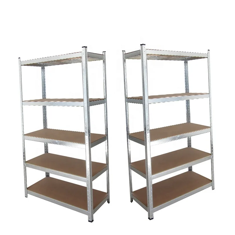 
 Heavy Duty Rack Adjustable Muscle Iron 5 Levels Multi Use Storage Metal Shelves  