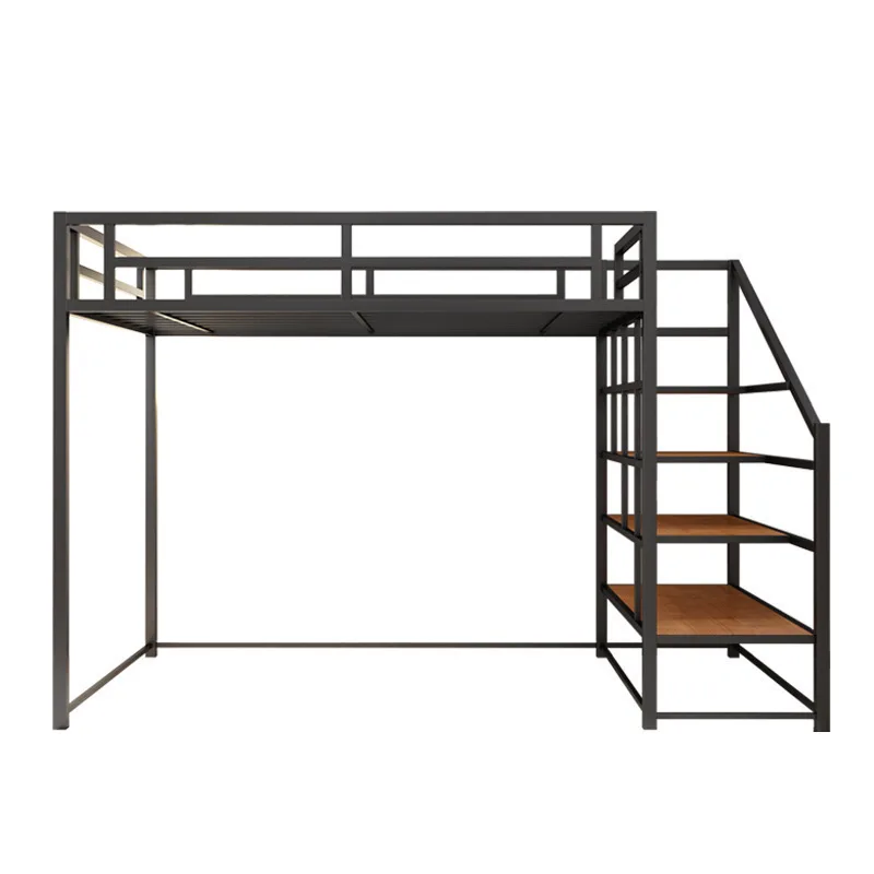 Metal Bedroom Furniture Bed Frame Hotel Hostel Use Bunk Bed Loft Bed Single Queen King Size