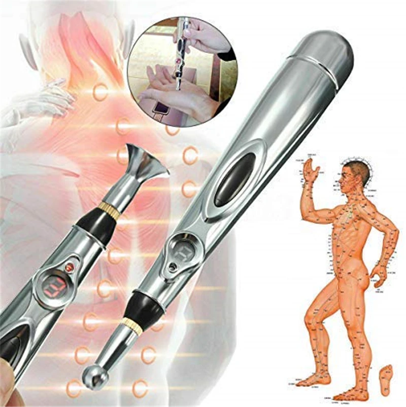 Electronic Acupuncture Tens Pen Electric Meridian Energy Point Massage Pen Traditional Relief Pain Laser Needle Therapy Tools