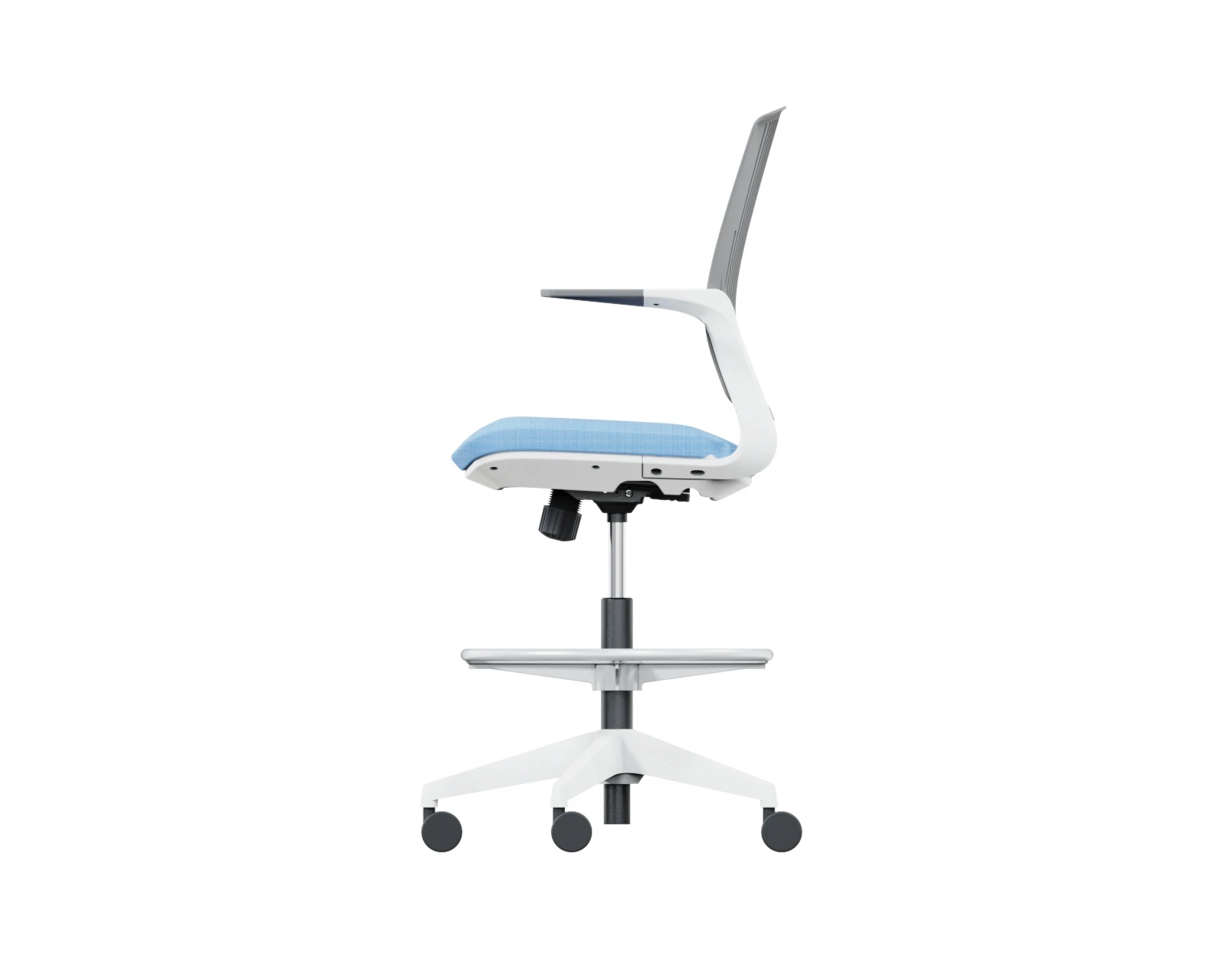 KingMay Bar Stool Steel Case Stool Adjustable Swivel Stool Chairs