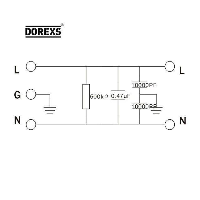 DOREXS Manufacturer High Performance EMI RFI Power Line Filter for Household Appliance