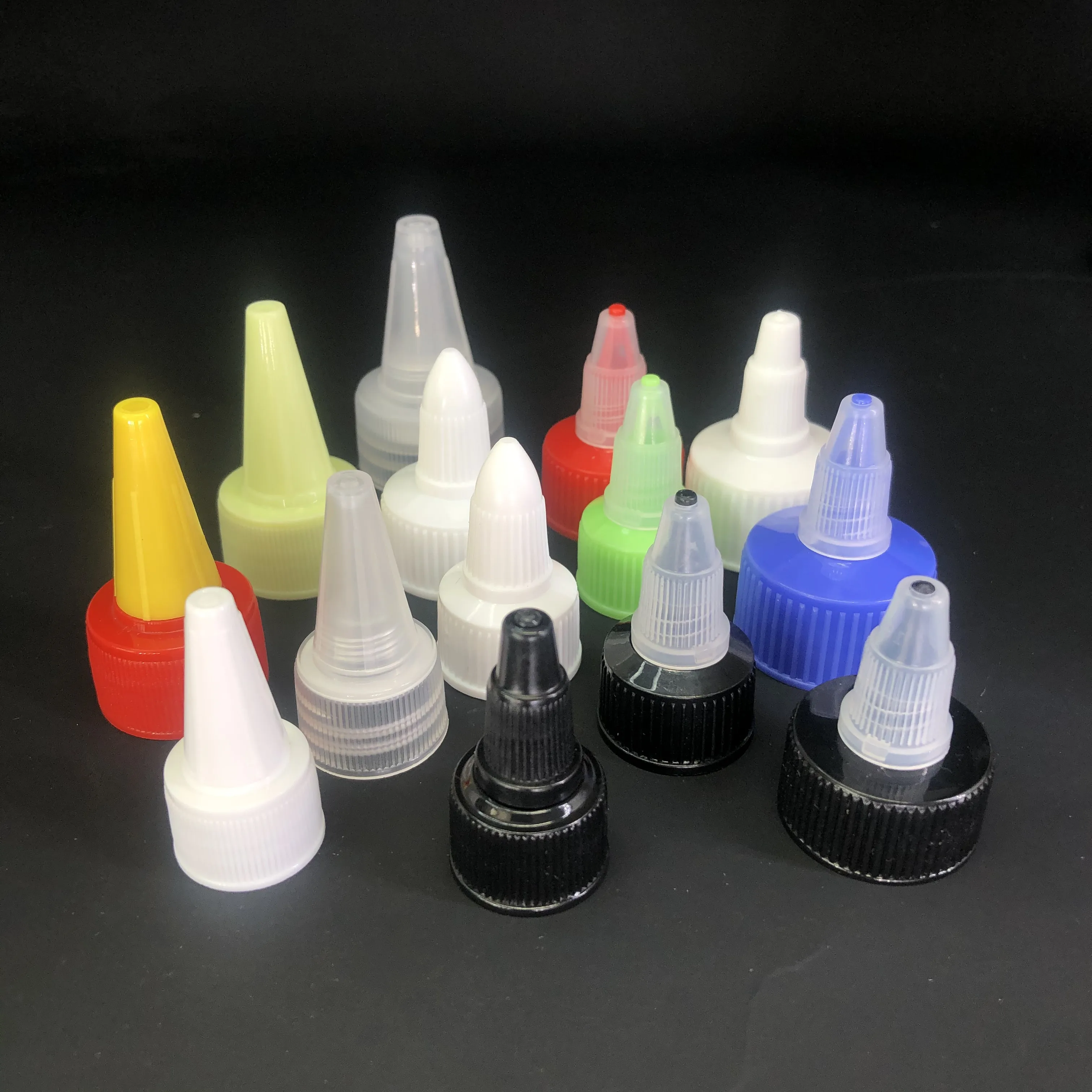 plastic twist cap 20mm 24mm 28mm Dispensing Cap For Bottle Applicator Cap Lid