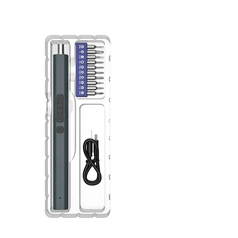 Rechargeable Cordless Handle LED light Mini precision Mobile Phone Tablet Disassembly Combination electric screwdriver set