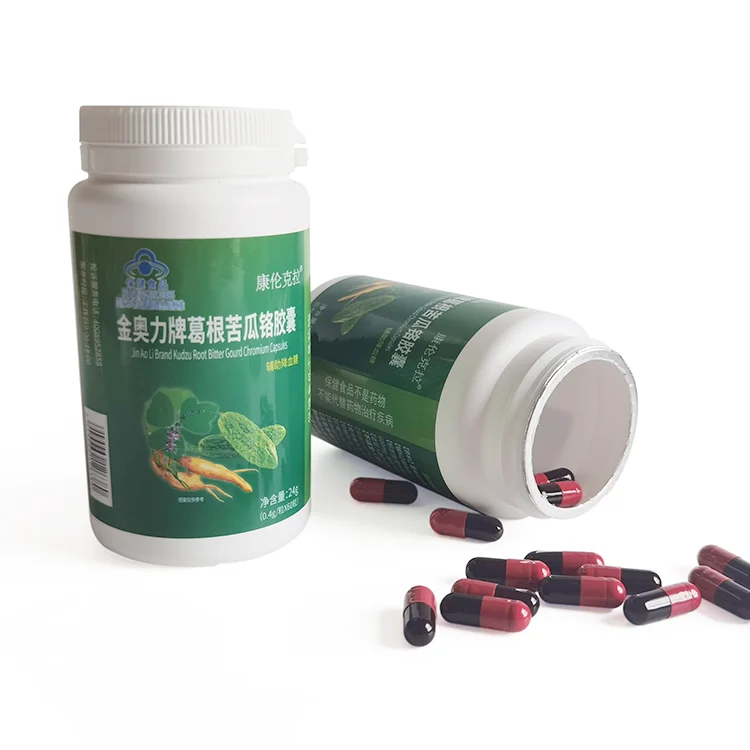 Superfood Green Organic Vegetarian Plant Jinnaoli Brand Pueraria Bitter Gourd Chromium Capsules