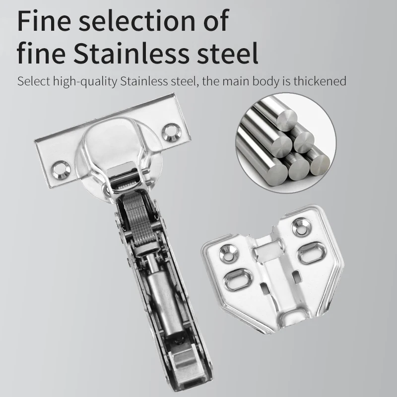 Furniture Accessories Auto Close Hydraulic Soft Close Stainless Steel Hinges Cabinet Door