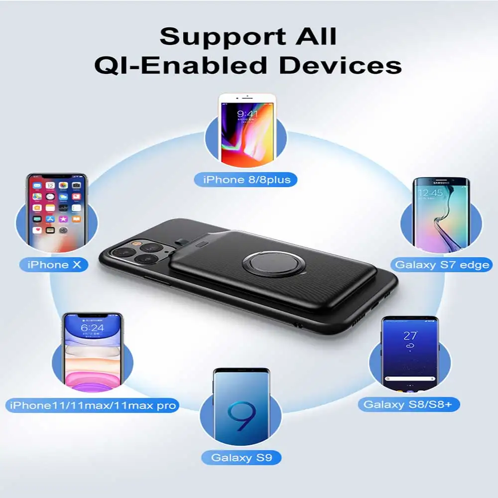 
Great quality Portable Power Bank Wireless Charger Mini 4000mah Wireless Power Bank 