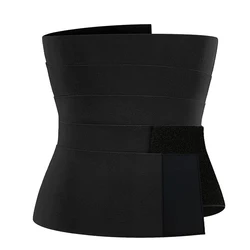 Custom Logo Women Elastic Stomach Belt Shaper Trim Corsets Tummy Wrap Belly Binding Waist Trainer Wrap Band Slimming