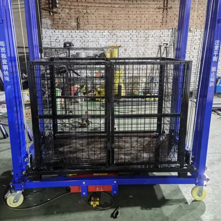 Hot Selling High Quality Automatic battery electric mini manlift elevator work lift platform hydraulic indoor scissor lifts