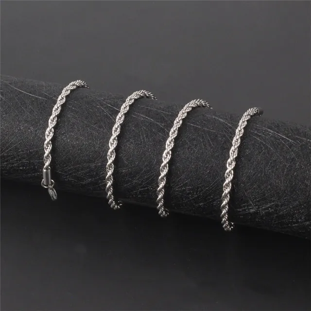  Hoyo с увеличителем из нержавеющей стали 18k Новый позолоченный ювелирных изделий на веревочной цепочке для