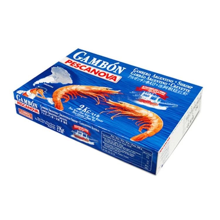 260g Double coated PE food grade frozen shrimp box