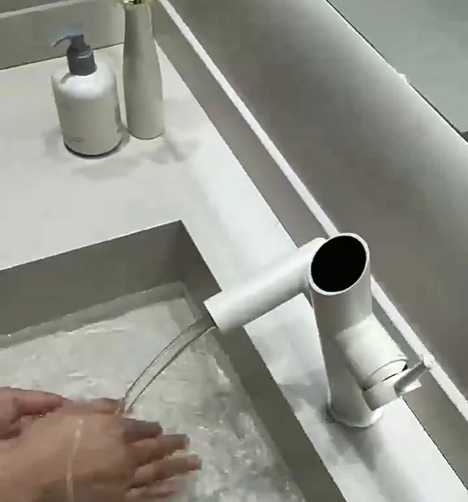 LED Digital Display Bathroom Faucet Mixer Luxury Cold and Hot Brass Basin Type with Ceramic Counter top for Gym Wash Basin