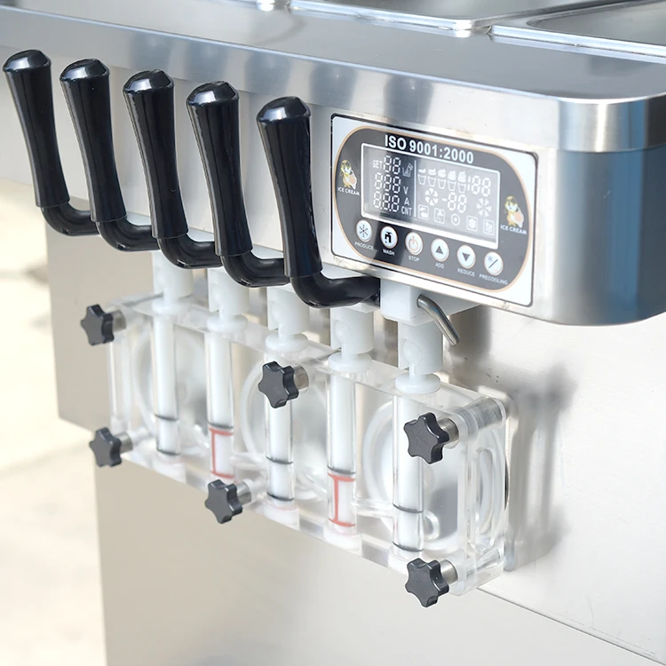 High production floor CE ETL five flavor frozen yogurt ice cream machine/soft ice cream machine/ice-cream machine