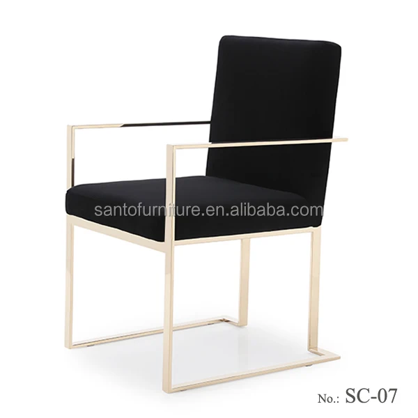 Cheap Orange Upholstered Seat Cafe Living Room Bedroom Restaurant Leisure Leather Hollow Eat Dining Chair With Metal Legs