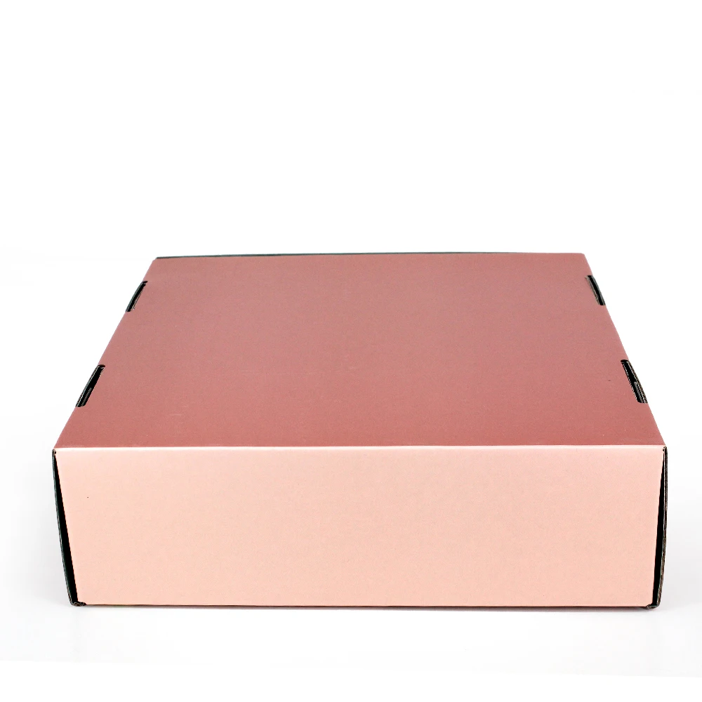 Custom Logo White Pink Corrugated Carton Box Mailer Shipping Box Apparel Packaging for Dress Cloth Underwear Shirt Mail Gift Box