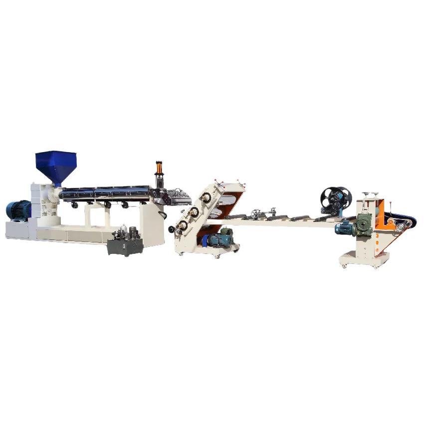 SINOPLAST 100KW Single Position Rewinder PS Sheet Extrusion Machine Auto Plastic Sheet Extruder