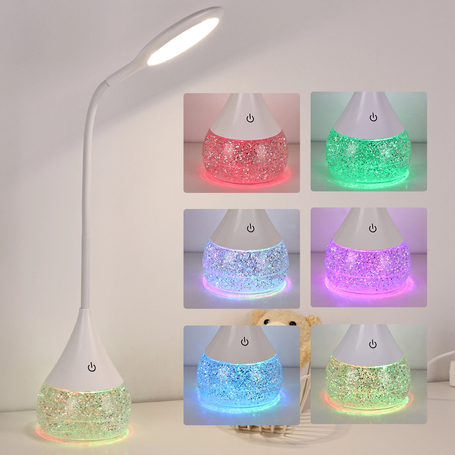 Dimmable Touch Control Modern Restaurant Table Light Led Night Bedside Desk Lamp