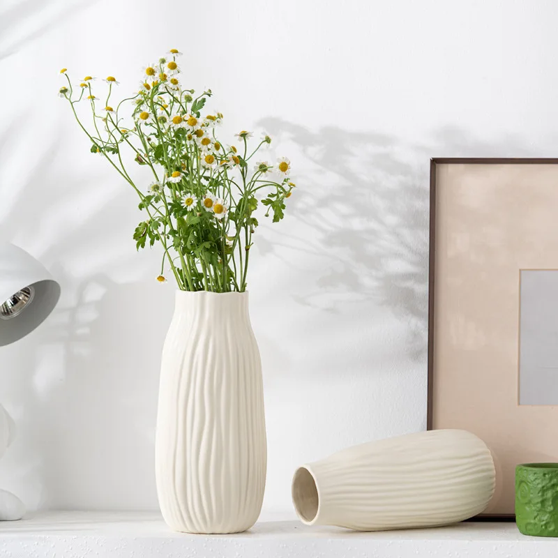 Modern Set Of 2 Flower Vases Valentines Day Decorations Gift Ceramic Vase