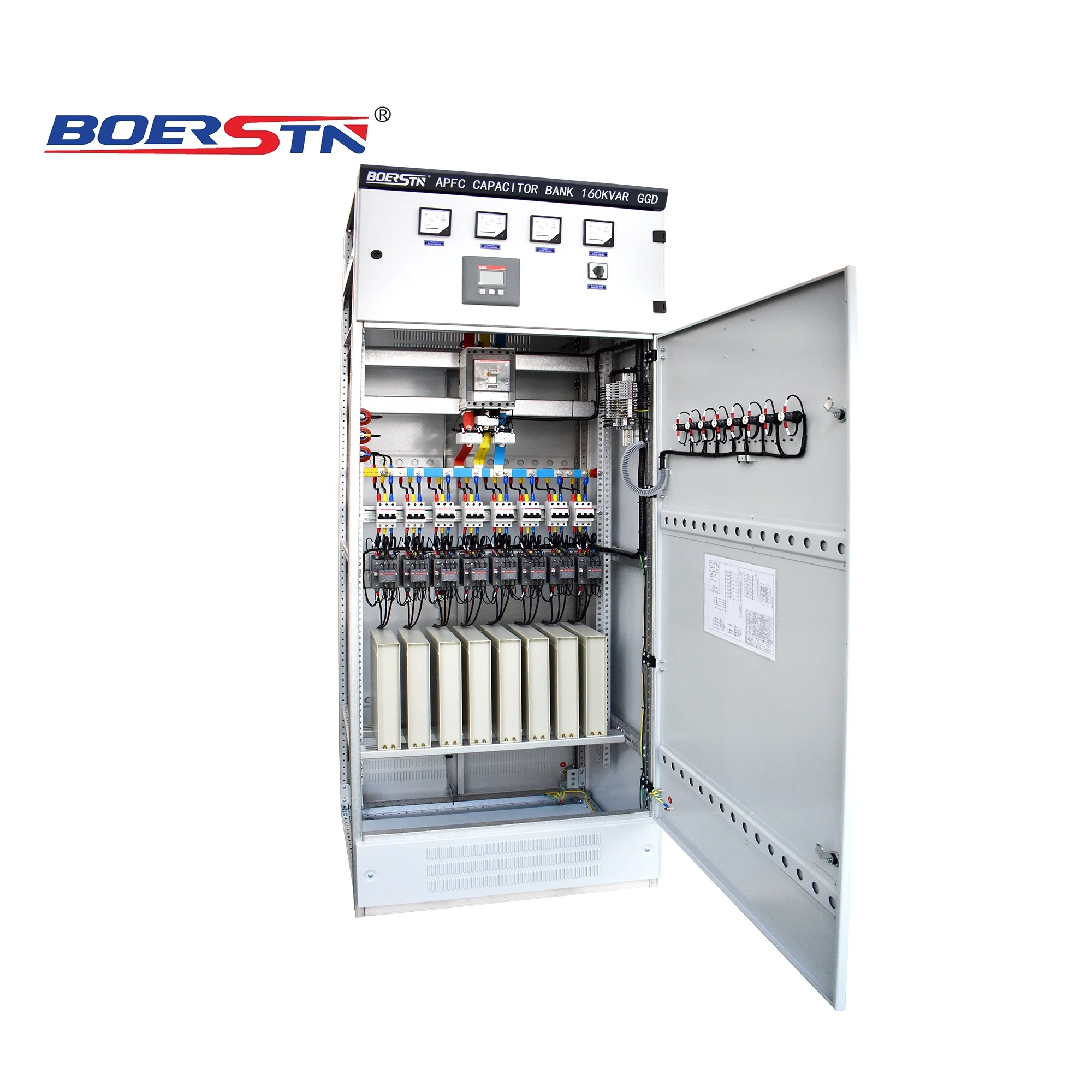 
Three Phase Capacitor Bank Plate with APFC Automatic Power Factor Controller 160Kvar 240Kvar 360Kvar 480Kvar 
