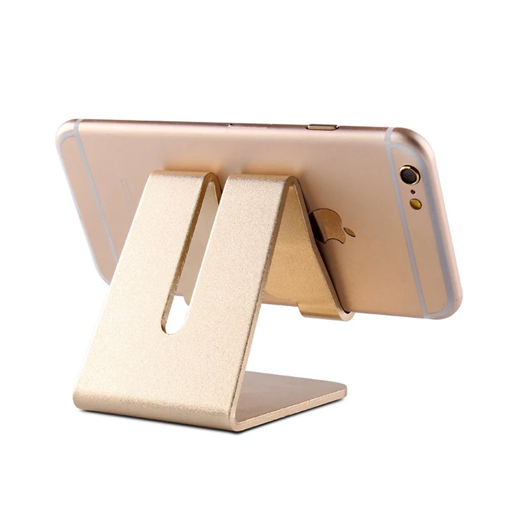 Versatile Aluminium Metal Desk Cell Phone Stand Mobile Phone Holders Table Desktop Tablet Mobile Phone Stand