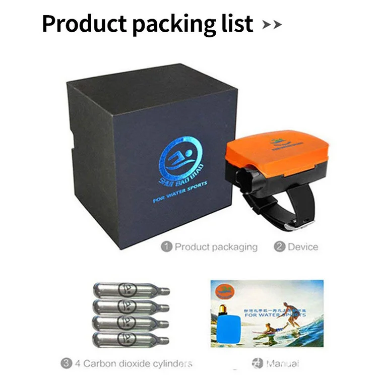 Swimming portable Wearable Underwater Anti Drowning Automation Self Rescue Lifeguard Bracelet Anti-drowing Lifesaving Wristband