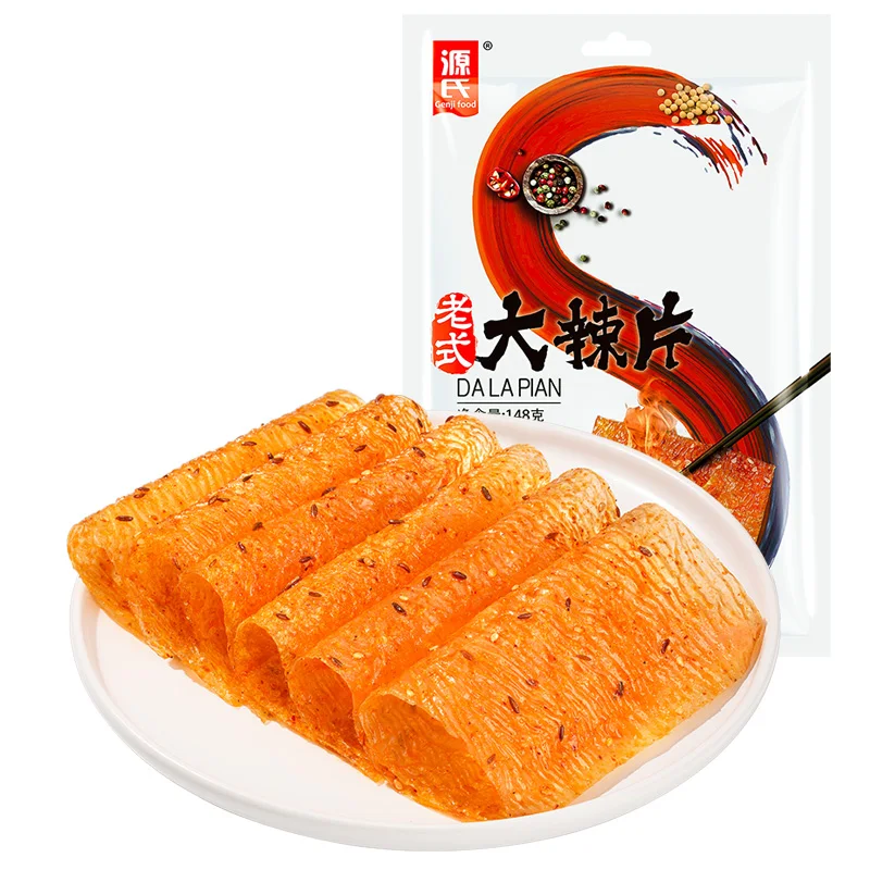 
Chinese Vegan Jerky Latiao Food Snacks Spicy Strips Big Spicy Slice 