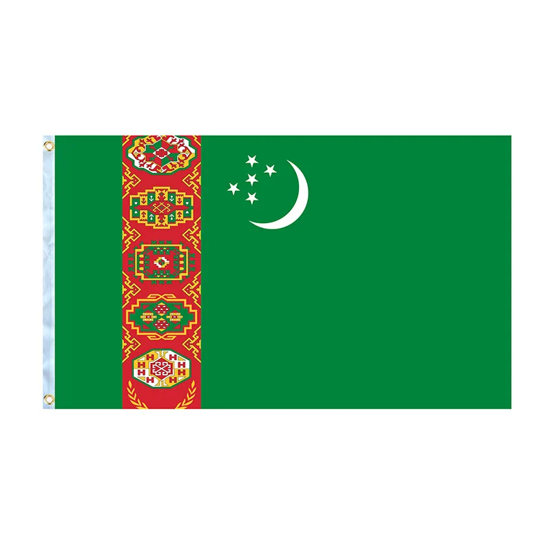 Custom promotional products Outdoor decoration Turkmenistan flag