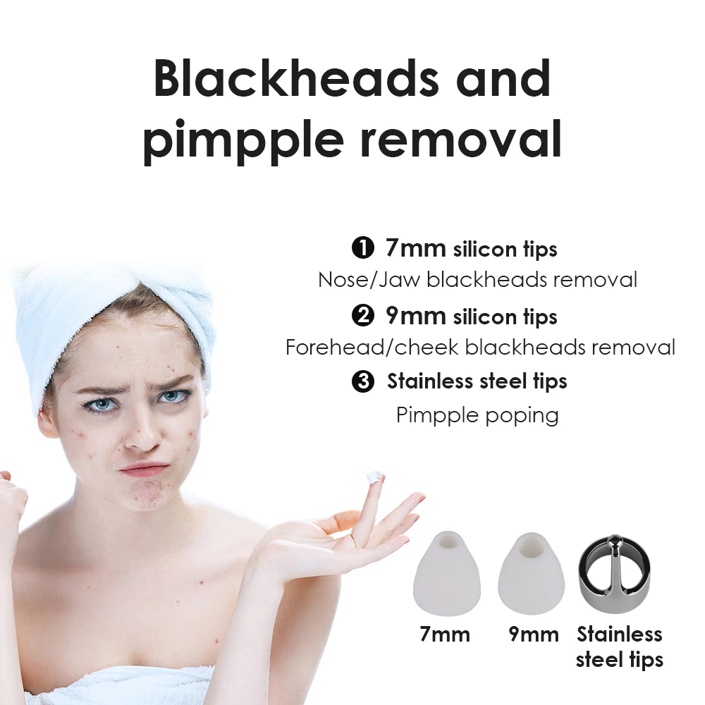 Synogal home use acne treatment brush blemish clearing pore shrinking vacuum blackhead cleaner with camera