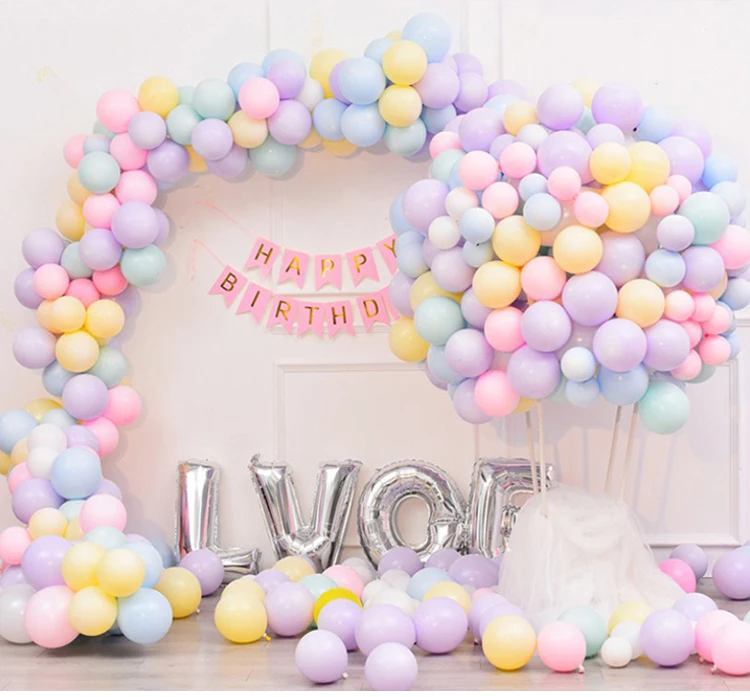 whosale 12 inch round latex balloons color macaron 2.8g pastel manufacturer