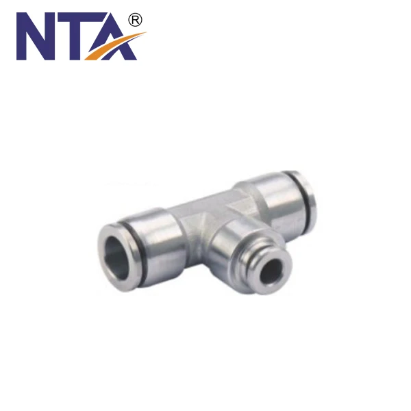 High Quality SS-PZA Cross Pneumatic Push in Fitting Stainless Steel Fittings