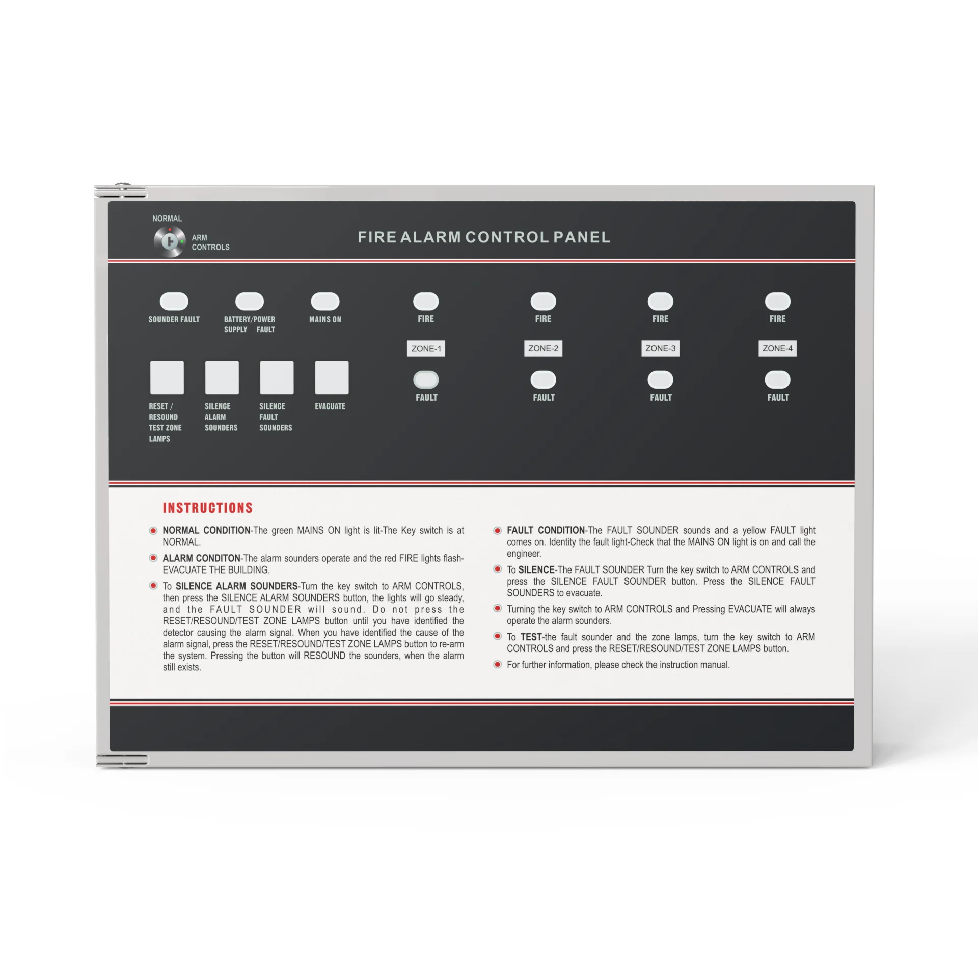Fire Alarm System 2 Zone 4 zone 8 zone Conventional FACP Fire Alarm Control Panel