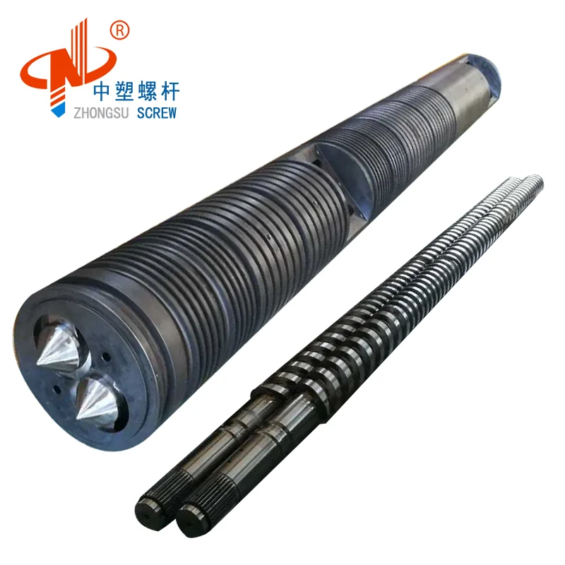parallel twin screw barrel for plastic extruder for krausmaffei / battenfield