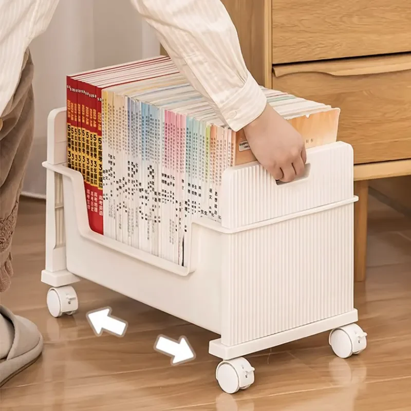 Однослойная тележка с выдвижным ящиком многофункциональный органайзер для хранения пластиковой полкой и металлическими колесами