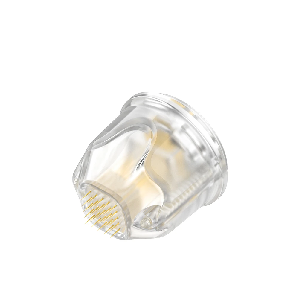 Microcurrent therapy machine for skin care with 9 pins 14 pins and 25 pins needle cartridge for face and scalp