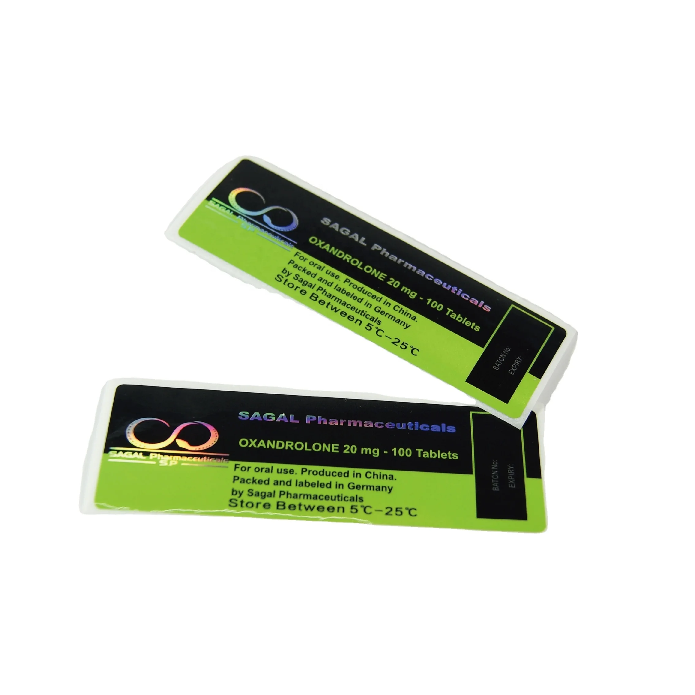 Various GEN PHARMA 10ml vial labels DECA/ TEST E 300 sticker