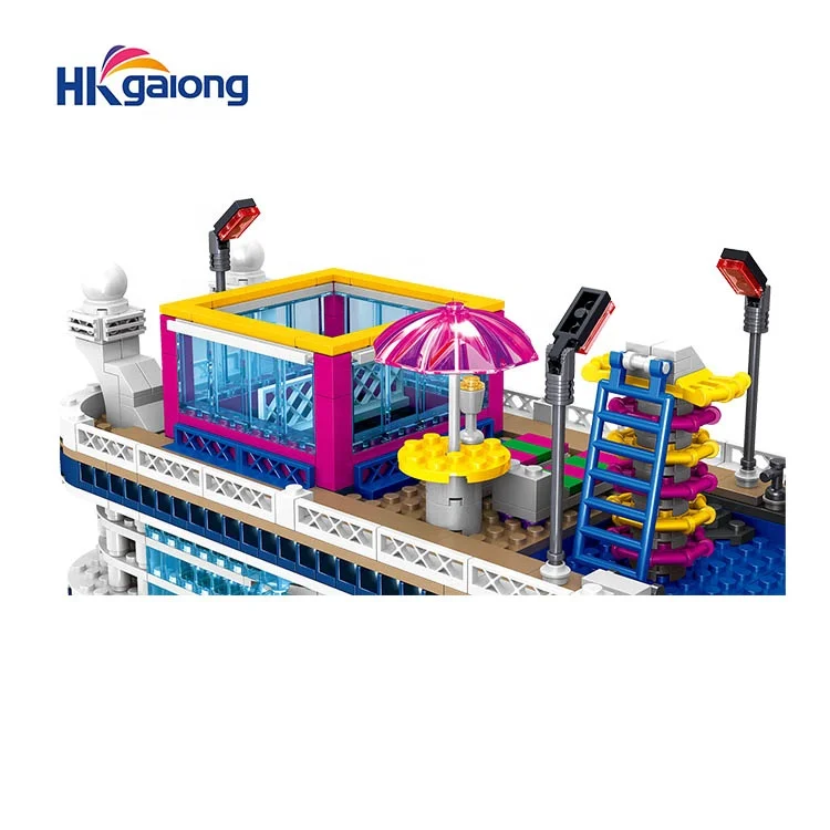 ZHEGAO smart build block set stick toy The Norwegian Flyer build block family game toys blocks numbers over 1000PCS