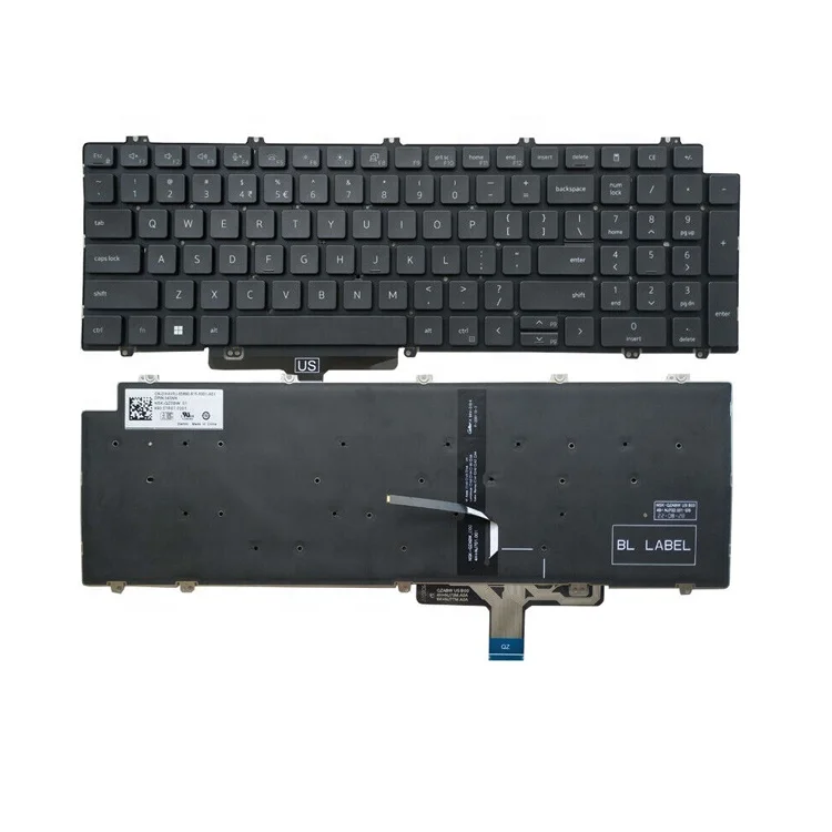 HK-HHT US backlight laptop keyboard For Dell Latitude 5520 5521 laptop