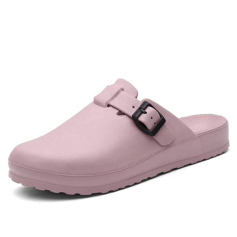 Fashion Summer Women pink Clogs Platform Garden Sandals Slippers Slip On Beach Slides Crocks Clogs & Mules Shoes