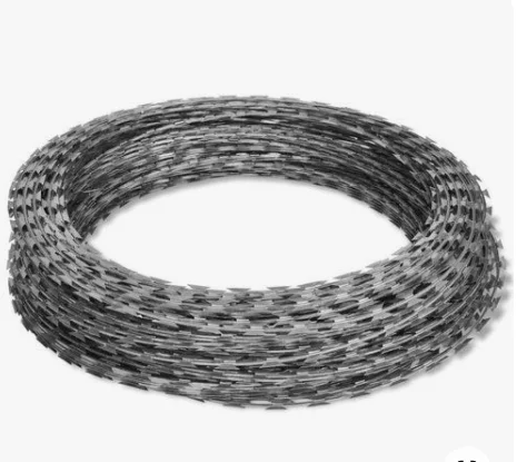 Забор из колючей проволоки, проволока для бритвы