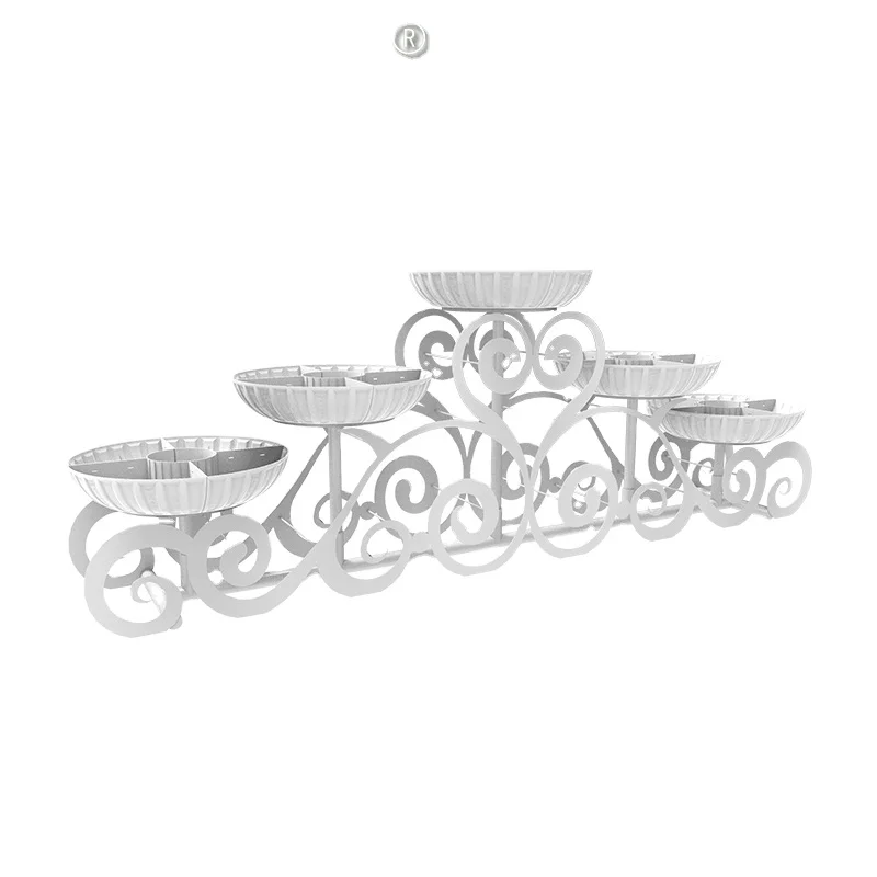 customized vertical  raised plastic flower support frame pots pp raw material